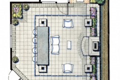 Residential Landscape Architecture Design  - Courtyard Conceptual Master Plan