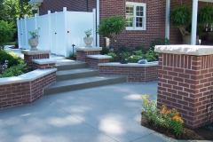 Residential Landscape Design  -  Paver, Brick, Limestone Hardscape