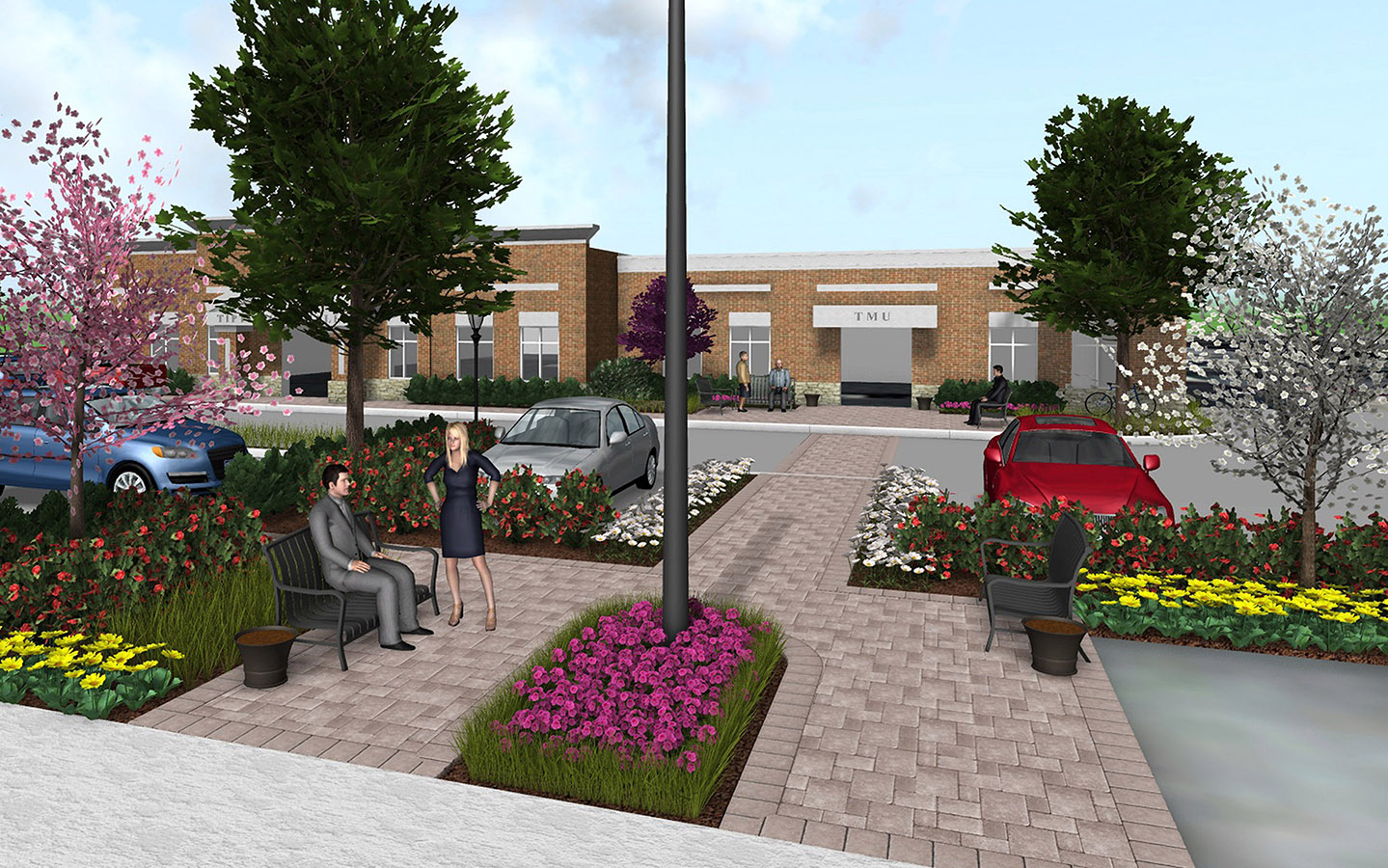 Tipton City Hall Fischer Design is a landscape architecture design firm