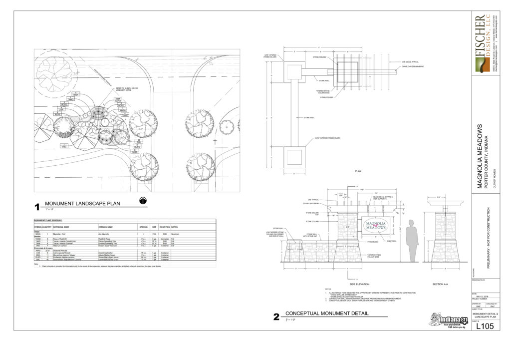 Conceptual entrance monument design