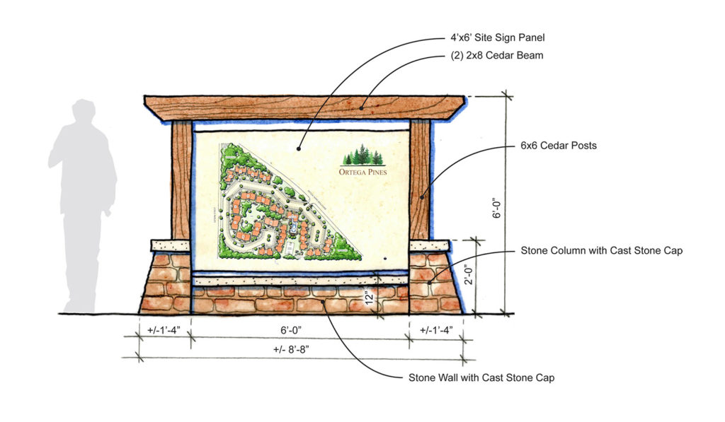 Conceptual entrance monument design